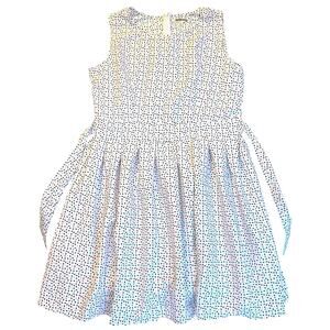 Tramp Women Dress size XL White Sleeveless Knee Length Lightweight A-line Floral